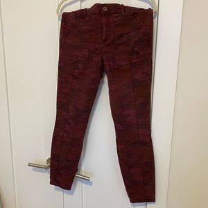 Anthropologie Skinny Camo Pants
